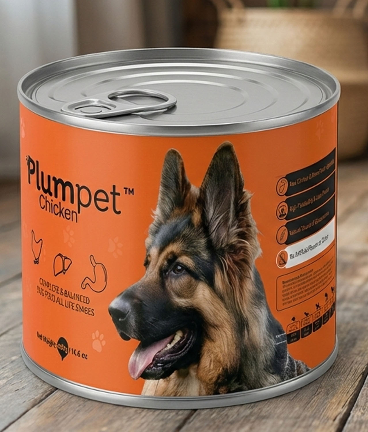 Plumpet Chicken Wet Dog Food